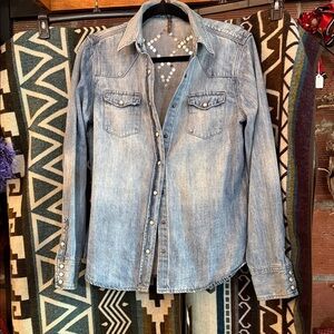 Stetson Light Blue Denim Button Down Shirt